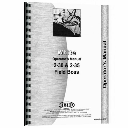 AFTERMARKET Tractor Operator Manual for White 235 RAP82553